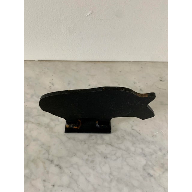 Vintage Cast Iron Farm Animals Silhouette Door Stops, Set of 3 For Sale - Image 12 of 13