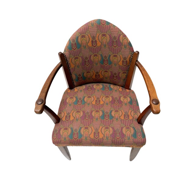 Art Deco Oak Armchair by Paul Bromberg, 1920s For Sale - Image 11 of 12