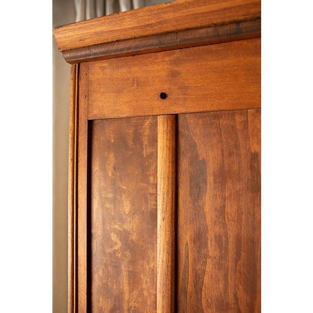 Antique 20th Century American Oak Kitchen Cupboard & Glass Display Hutch For Sale - Image 12 of 18