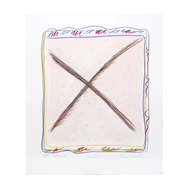 Sybil Kleinrock "Midway I-F" Hand-Colored Print For Sale