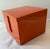 Mid-century orange lacquerware coaster set with a high shine box, lid and six square coasters. A great bar accessory. Made...