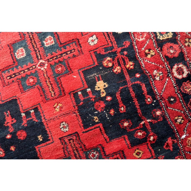 1930s, Handmade Antique Persian Hamadan Rug 4.6' X 6.7' For Sale In New York - Image 6 of 10