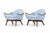 Mid-Century Modern Pair of Mid Century Adrian Pearsall Lounge Chairs Model 1806-C for Craft Associates- Pair For Sale - Image 3 of 4