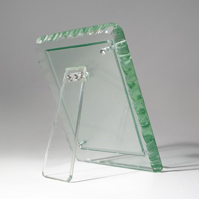 Hammered Glass Tabletop Photo Frame, 1960s For Sale - Image 8 of 15