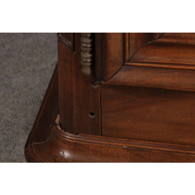 Late 19th Century Antique Baroque Cabinet in Walnut, 1880 For Sale - Image 5 of 18