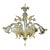 Luxury Venetian Floreal Gold-Leaf Murano Glass Chandelier — Hand-Blown For Sale