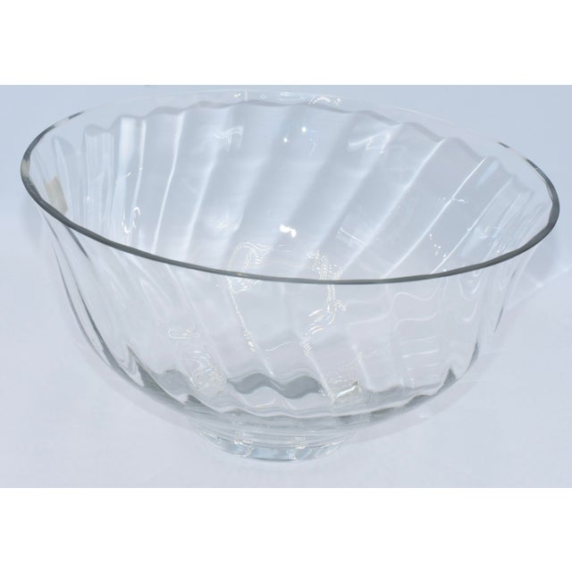 Dansk 1970s Dansk International Designs Minimalist Round Art Glass Bowl Centerpiece For Sale - Image 4 of 6