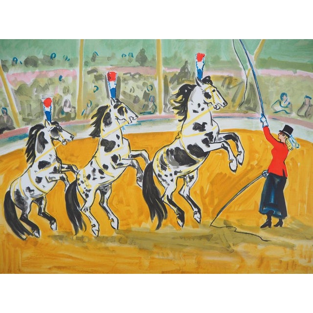 Yves Brayer (1907-1990) Horses at the Circus Original color lithograph Signed in pencil Limited edition of 250 (this is...