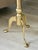 Late 20th Century Vintage Mid-Century Modern Art Deco-Style Hollywood Regency Brass Metal Cocktail Side Table For Sale - Image 5 of 6