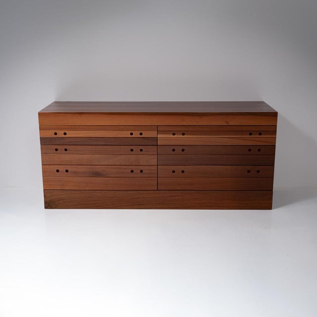 Walnut Veneered Chest, 1960s For Sale - Image 6 of 15
