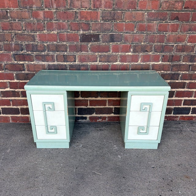 Offered is a beautiful Kittinger vanity desk featuring the iconic Greek Key motif. With its clean lines and timeless...