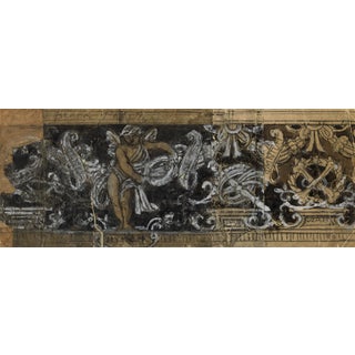 Alfred George Stevens, Design for a Decorative Frieze, Chalk For Sale
