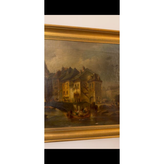 Sothebys Auction Framed Oil Painting - Traditional European Landscape
