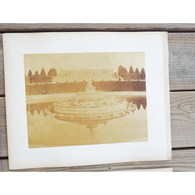 Antique 1880's Frith Photographs Paris Gardens Fountains - Set of 4 For Sale - Image 4 of 7