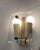 Brass Glass Sconces attributed to Fontana Arte Height 16 cm Width 14 cm Depth 8 cm Features 2 lights Requires E14 light...