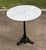 Love this French marble top pub table with French iron base. Good for indoor or outdoor!