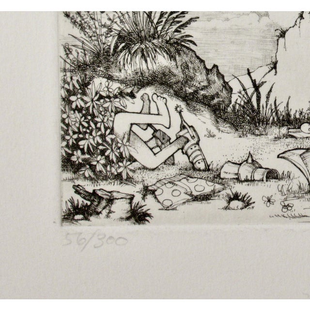 Charles Bragg The Tourists C. 1980 Reproduction Print For Sale In San Francisco - Image 6 of 6