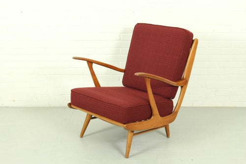 Vintage Sofa and Lounge Chairs, 1960s, Set of 3 Lounge Chairs