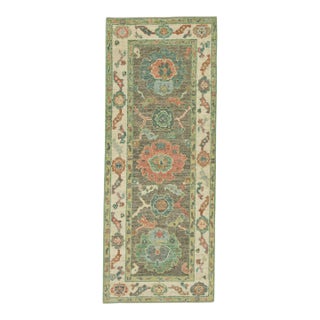 Turkish Oushak Rug 2'6" x 6'4" #20225 For Sale