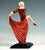 Art Deco Figure Posing Dancer with Cloth attributed to Lorenzl for Goldscheider Vienna, 1939 For Sale - Image 4 of 8