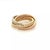 Cartier Cartier Trinity Diamond 18k Tricolor Gold Rolling Band Ring Size 6 W/Paper For Sale - Image 4 of 7