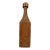 Mid 20th Century Tall Embossed Leather Wrapped Triangle Shape Bottle Decanter With Stopper For Sale