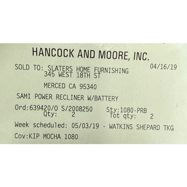 Textile Hancock and Moore Sami Power Recliners, a Pair For Sale - Image 7 of 12