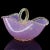 Murano Vintage Murano Large Pink Opalescent Gold Flecks Diamond Quilted Italian Art Glass Basket Flower Vase For Sale - Image 4 of 13