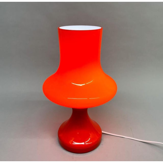 Beautiful vintage glass table lamp designed by stefan tabary and produced by the czechoslovakian company opp jinlava in...