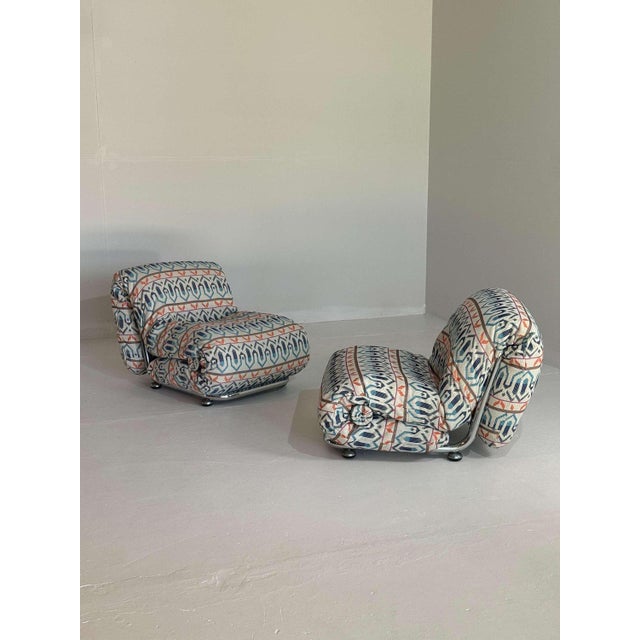Mid-Century Modern Set of Italian Funky Lounge Chairs For Sale - Image 3 of 12