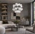 21st Century Nova Polished Nickel Matte White Murano Sputnik Chandelier by Fabio LTD For Sale - Image 6 of 6