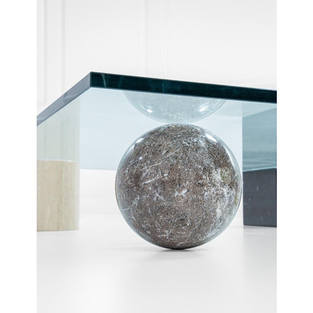Mid-Century Modern Metafora Coffee Table in Black Marquinia Marble by Massimo and Lella Vignelli for Casigliani, 1980s For Sale - Image 3 of 6