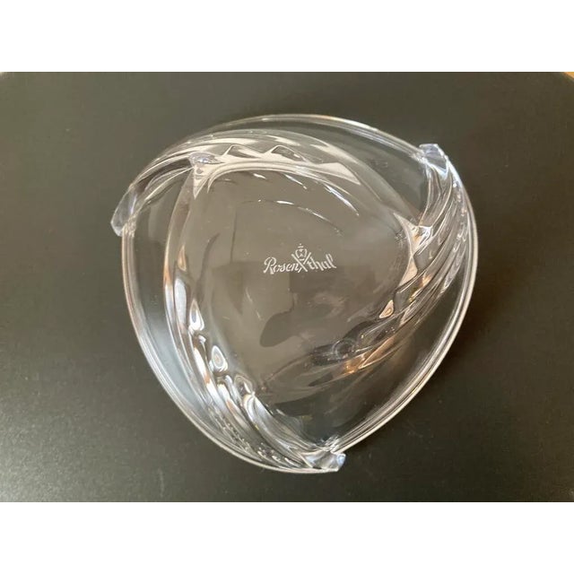 Mid 20th Century German Art Deco Crystal Glass Bowl Catchall or Ice Bucket by Rosenthal, C Mid 20th Century For Sale - Image 5 of 12
