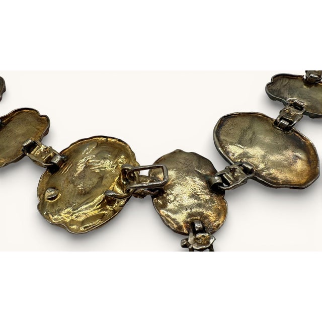 Brutalist Gold Nugget Style Decorative Circular Chain For Sale - Image 11 of 14