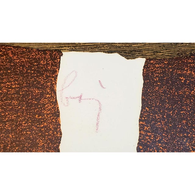 Enrico Baj, original lithograph “Furniture” series, “20th century”, 1963 Lithograph produced by the Atelier Fernand...