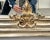 Wood Neoclassical Revival Champagne Gold Large Mirror With Urn and Floral Pediment For Sale - Image 7 of 12