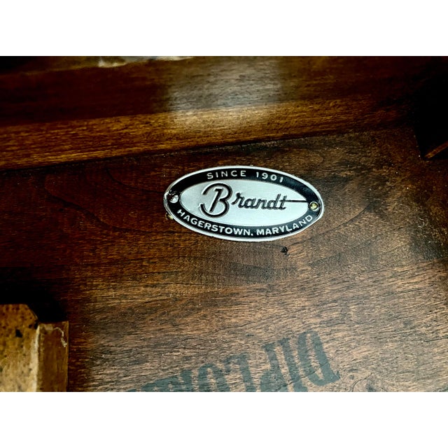 American Vintage Drop-Leaf Accent Table From the Highly Collectible "Diplomat" Collection by the Brandt Furniture Excellent Condition For Sale - Image 3 of 13