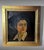 Refined Italian oil on canvas portrait dated 1943, depicting a young elegantly dressed woman captured in a moment of quiet...