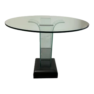 John Mathias Glass Gueridon Table