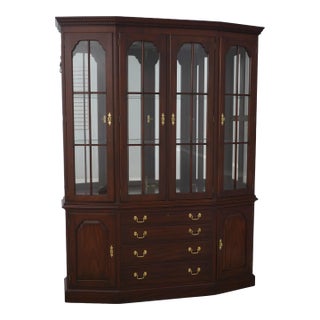 Henkel Harris 4 Door Mahogany China Cabinet Breakfront For Sale