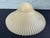 Vintage Art Deco Ivory Opalescent Ribbed Glass Pendant Light Shades, Three-Chain Ceiling Fixture Shades - a Pair For Sale In Orlando - Image 6 of 12