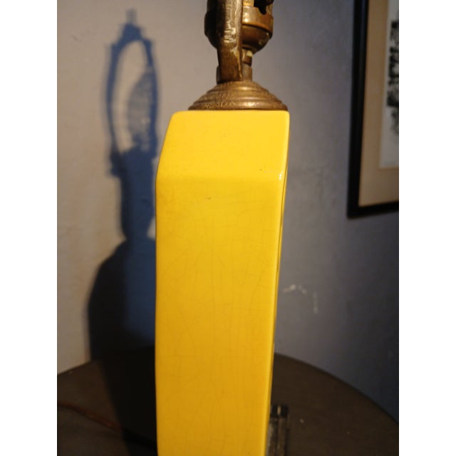 Ceramic Antique Muncie Pottery Art-Deco Table Lamp For Sale - Image 7 of 17