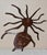 1990s Bill & Marcia Finks Primitive Twig Signed Metal Wall Decor Folk Art "Stove Hair” For Sale - Image 5 of 7