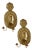 Mid-Century Swedish Brass Double Arm Sconces, 1945s, Set of 2 For Sale
