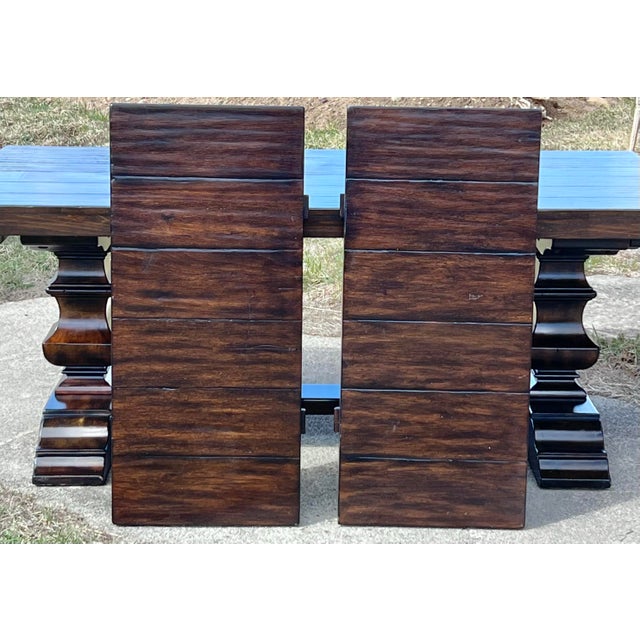 Wood Pottery Barn Banks Extending Dining Table For Sale - Image 7 of 10