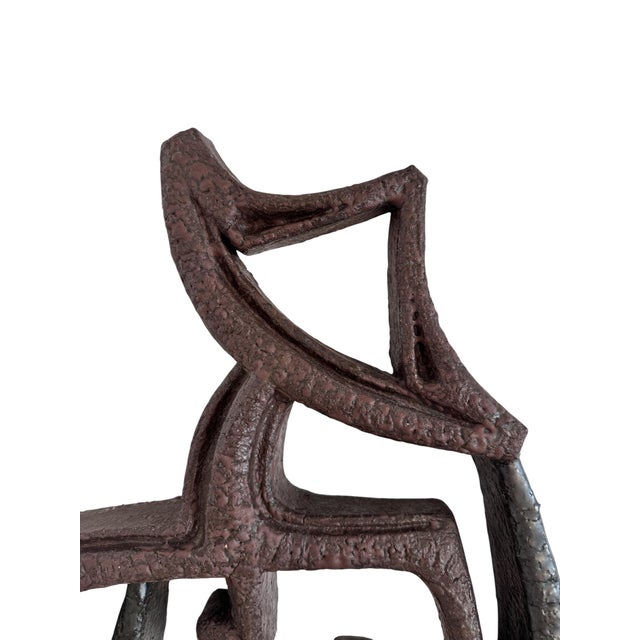 Ceramic Joop Puntman, Brutalist Sculpture, 1960, Ceramic For Sale - Image 7 of 9