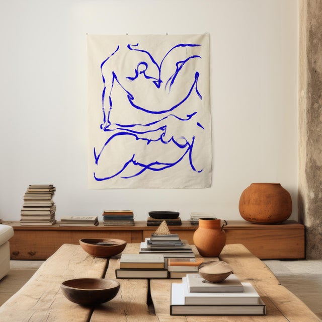 "Sisters" Painting on Unprimed Canvas by Anna Pepe For Sale - Image 4 of 8