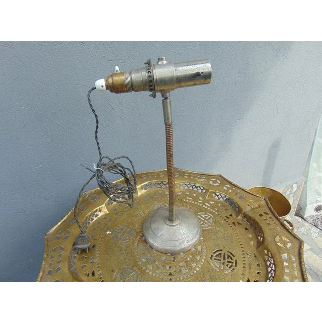 Metal Art Nouveau Lamp for a Watchmaker and a Goldsmith from Carl Zeiss For Sale - Image 7 of 11