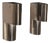 Italian Sconces Curved Steel Wall Lights by Edera Radici for SAGIM, 1970s, Set of 2 For Sale
