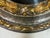 Neoclassical 19th Century Italian Oval Mirror in Burnished Silver Leaf and Gold For Sale - Image 3 of 8